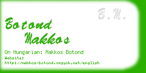 botond makkos business card